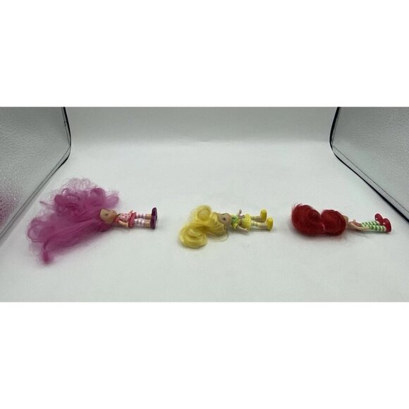Strawberry Shortcake 2008 Hasbro Dolls lot of 3 Lemon Meringue & Mini Dolls Pink - Picture 6 of 14
